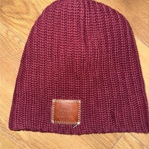 Love Your Melon Maroon Knit Hat